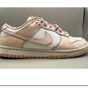 Nike Low Dunk Size 9.5 Pink and White Sneakers